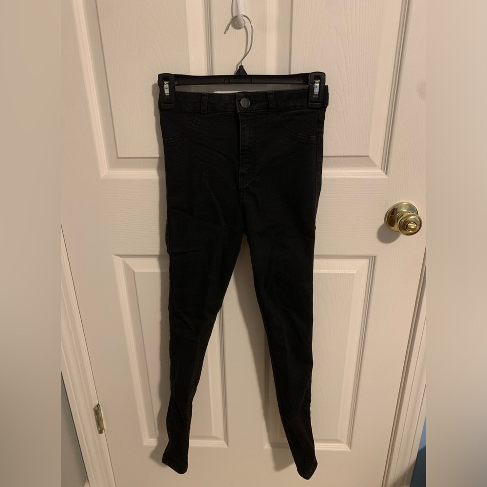 Size small, black skinny jeans from fit jeans.